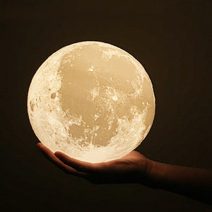 3D Dimmable Moon Lamp 16 Colors